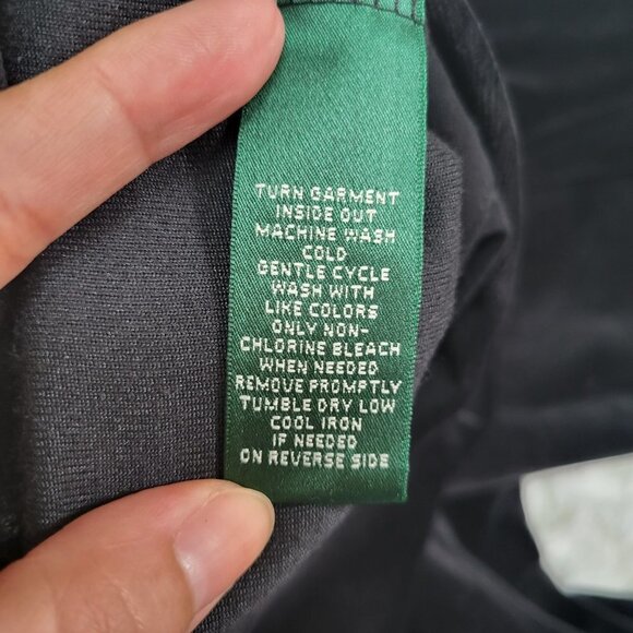 Lauren Ralph Lauren Black Velour Pants - Size 2X - Picture 10 of 13